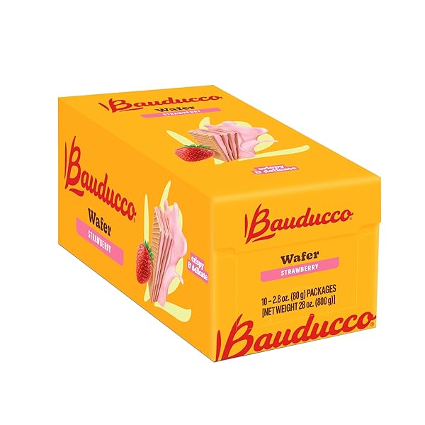 BAUDUCCO WAFER COOKIES, STRAWBERRY, 28 OZ (PACK OF...