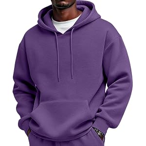 Lightweight Hoodie Men Fall Winter Fleece Drawstring Oversized Sweatshirts | Drawstring, Personalized Customizable Designs, O