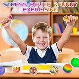Vibbang 6 Pack Rainbow Sensory Stress Balls Color Changing Fidget Toy Kids view 4