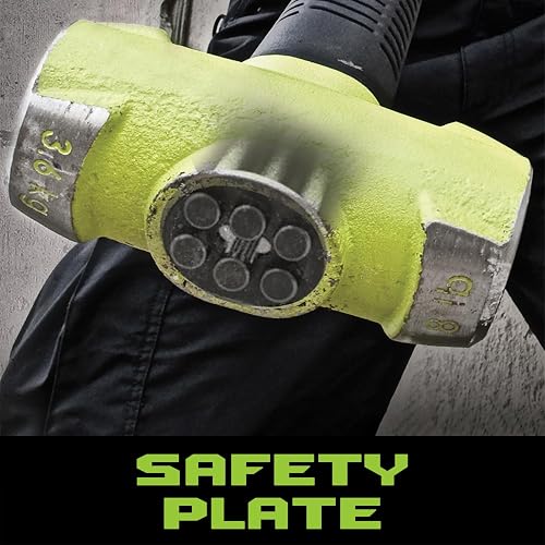 B.A.S.H. 22024 20 Lb Sledge Hammer – Unbreakable Handle Technology, Anti-Vibe Neck, No-Slip Grip (Hi-Viz Steel Head)