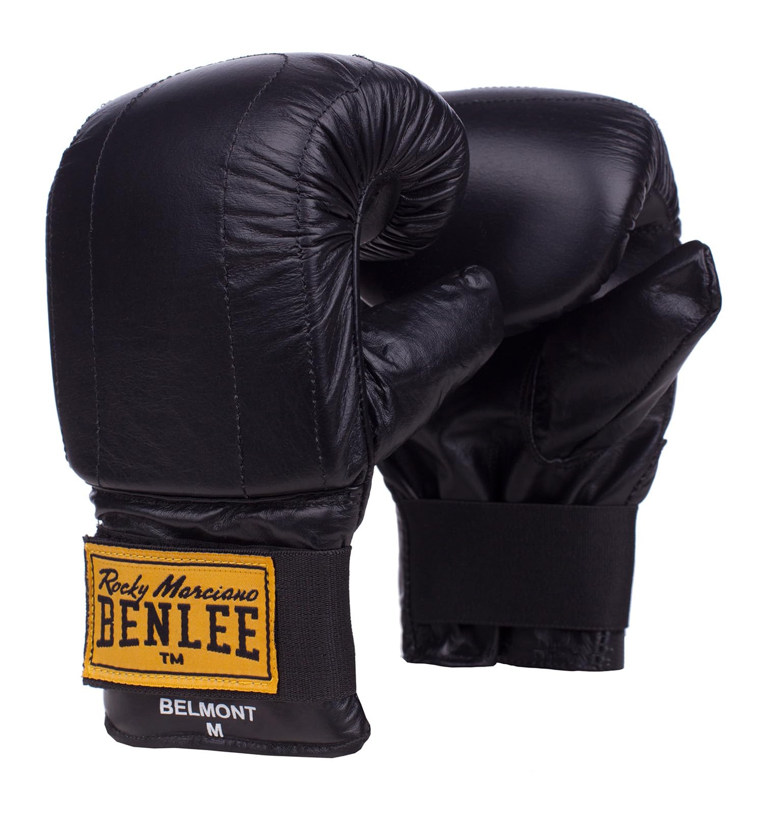 Benlee Rocky Marciano Leather Bag Mitts Belmond - Black, Small,196011