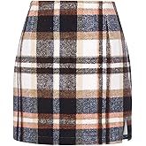 Fall Sweater Dress for Women 2025 Winter Mini Plaid Skirts for Women High Waisted Warm Pencil Short Stretchy Skirt