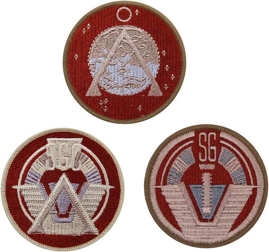 Mixed Media - 3 pack Stargate Suits Uniform Embroidered Iron On Patches