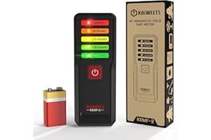 KAIWEETS Magnetic Field EMF Meter, Ghost Hunting Detector, Handheld Electromagnetic Paranormal Investigation Equipment with 5 Level LED Lights, EMF Reader for Home, Office, Outdoor Inspection
