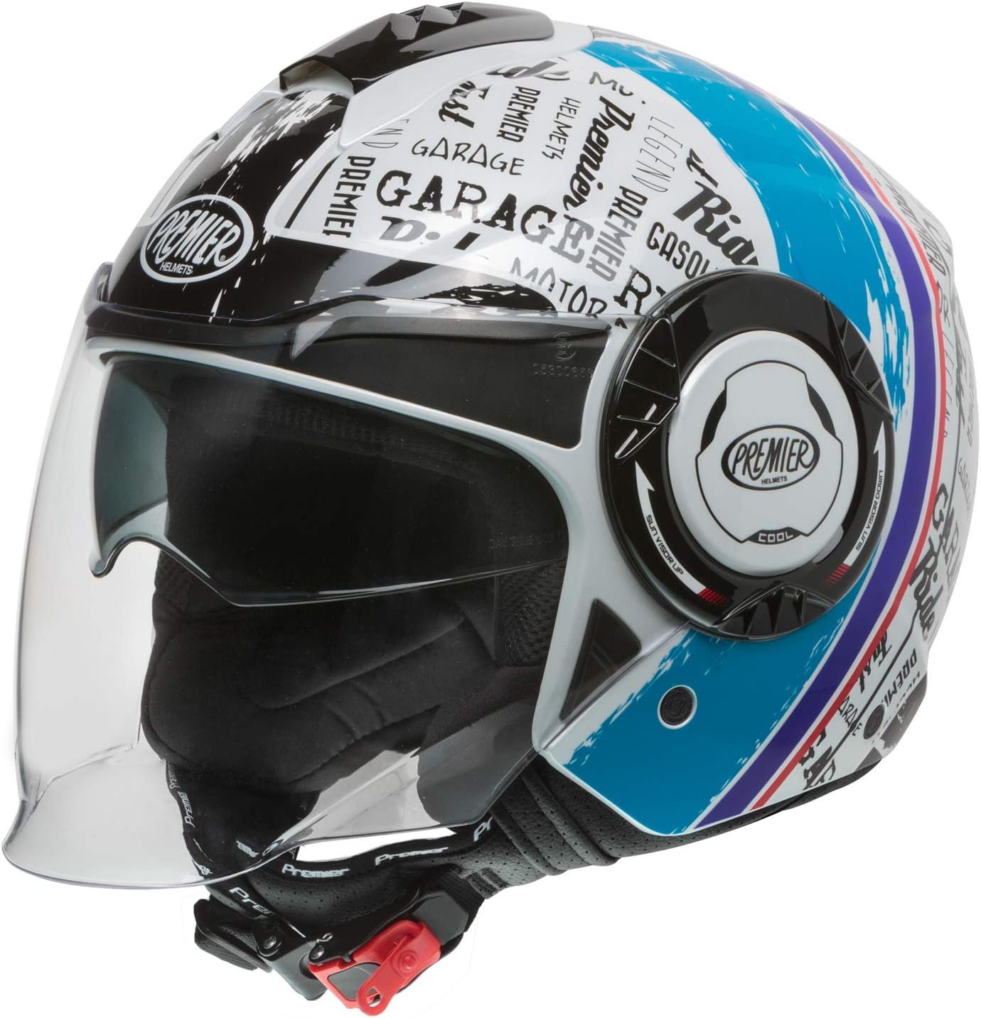 Nero Casco moto Premier COOL U9BM Nero MAT XL Jet e Demi-Jet Caschi  berjaya.edu.my