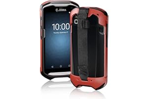 IYOUBOL TC51 TC52 TC56 TC57 TC510K Case with Hand Strap - Protective & Ergonomic for Zebra Handheld Barcode Scanners SG-TC5X-EXO1-01 SG-TC5X-EXONHS-01 (Red)