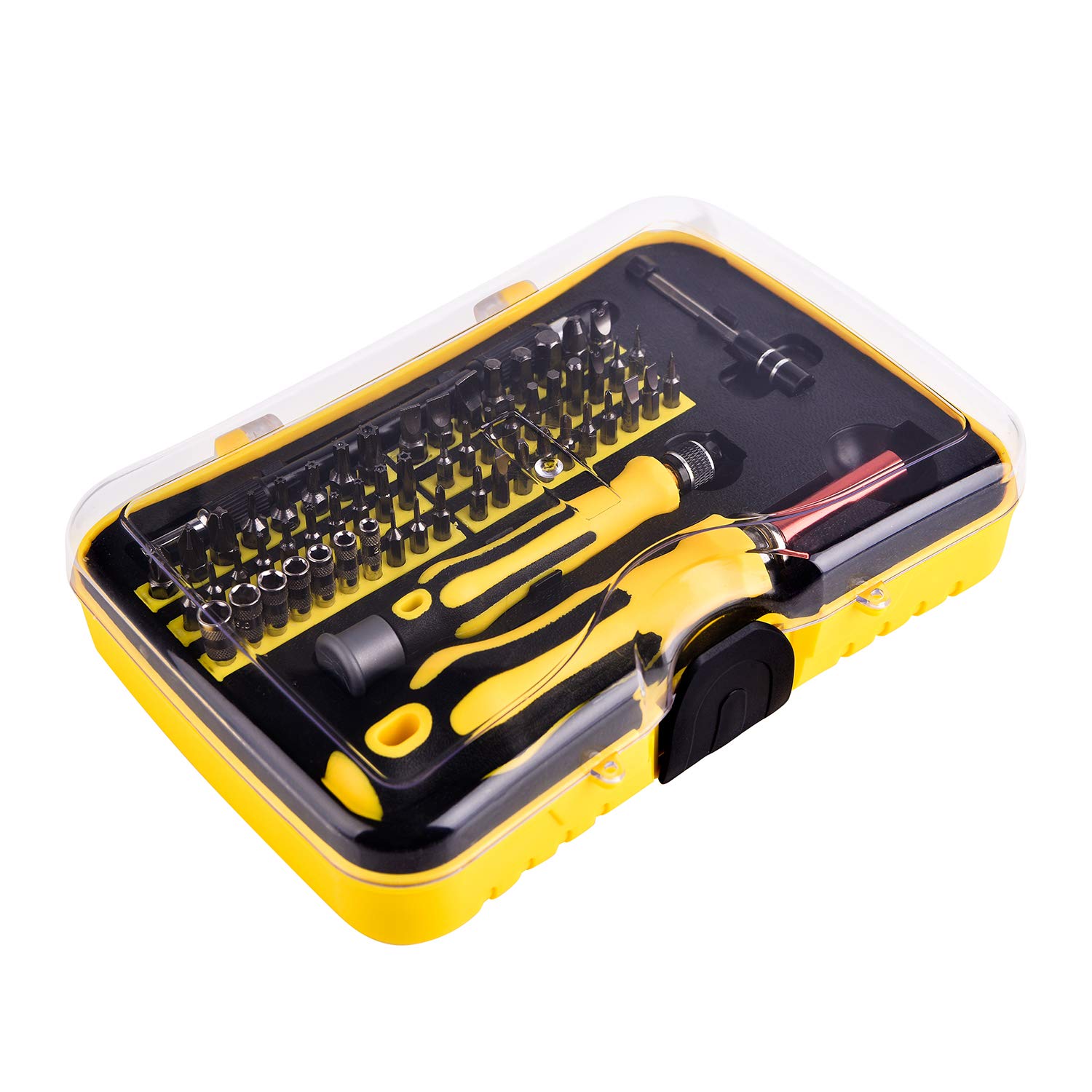 Professional Magnetic Screwdriver Set - Precision,62 in 1 Electronic Repair Tool Kit Kinds of Magnetic Screwdriver Bits Apply to Phone, iPhone, iPad, Watch, Tablet, PC, MacBook Laptop and More.