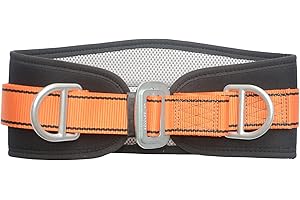 HeeJo Safety, Climbing Belt, with Hip Pad & 2 D Rings, Personal Protective Equipment Safety Belt, Large size