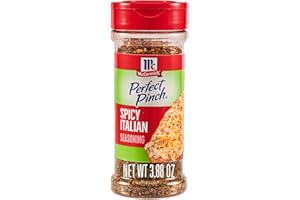 McCormick Perfect Pinch Seasoning, Spicy Italian, For Adding Italian Flavor with a Kick to Pizza, Pasta, Dressings & Sauces, 3.88 oz