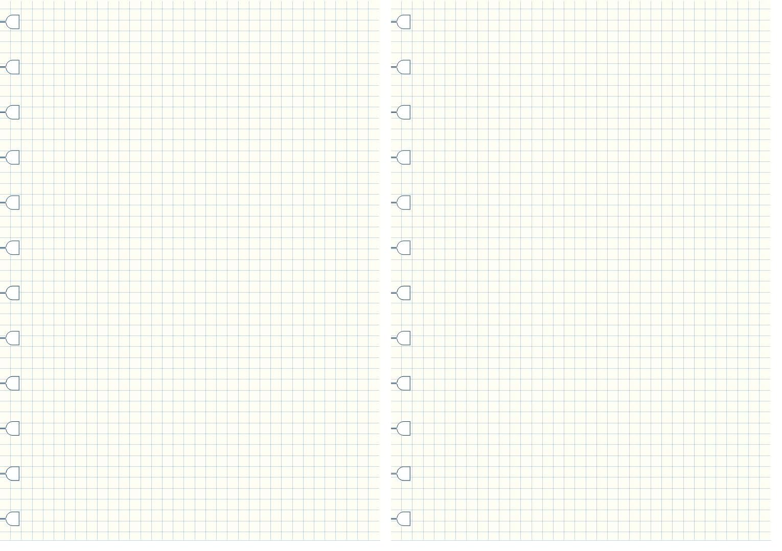 Filofax A4 Squared Note, White (Pack of 2)