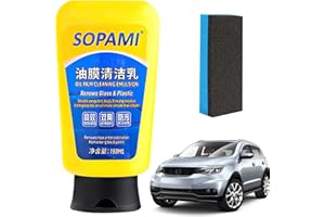 RUOQI Sopami Oil Film Cleaning Emulsion with Sponge, Car Coating Spray, Glass Cleaner, Car Wax Polish Spray