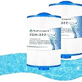 Savener® 7CH-322 Hot Tub Spa Filter Cartridge, Compatible with Unicel 7CH-322, Filbur FC-0420, PAS35-F2M, Coleman Spas 100520, 3301-2109, 13202, 32 Sq. Ft, 2 Pack
