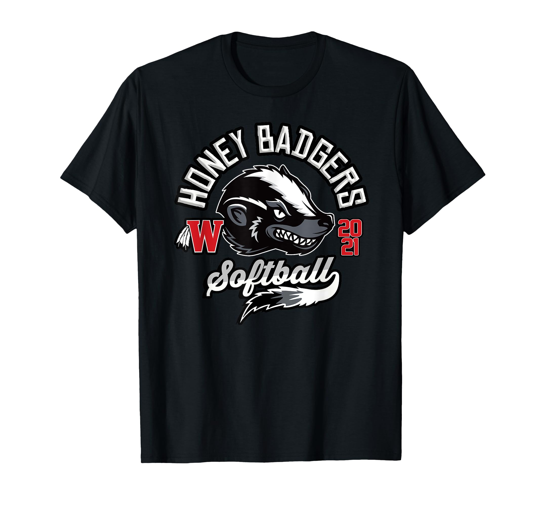 Honey Badger Softball Team Jersey T-Shirt