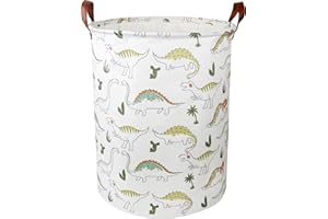 NTAOHAMPER Dinosaur Laundry Hamper, laundry Basket, Waterproof Storage Bin for Bedroom, Clothes Organizer Basket, Room Decor(Light Dinosaur)