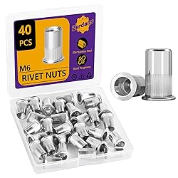 M6 Rivet Nut, 40PCS Metric 304 Stainless Steel