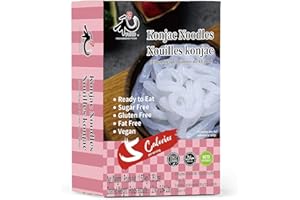 YUHO Udon Noodle Konjac Shirataki Instant Chewy Noodles Vegan Gluten Free Low Carb Calorie Sugar Free Keto Friendly Pre-cooked Quick Easy Noodle 8 Pack