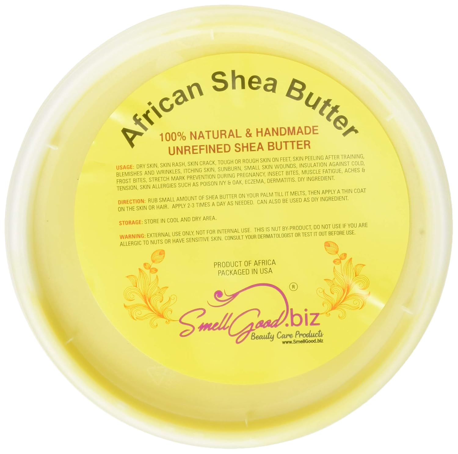 African Shea Butter 100% Natural 32oz by RA Cosmetics : Body Butters : Beauty