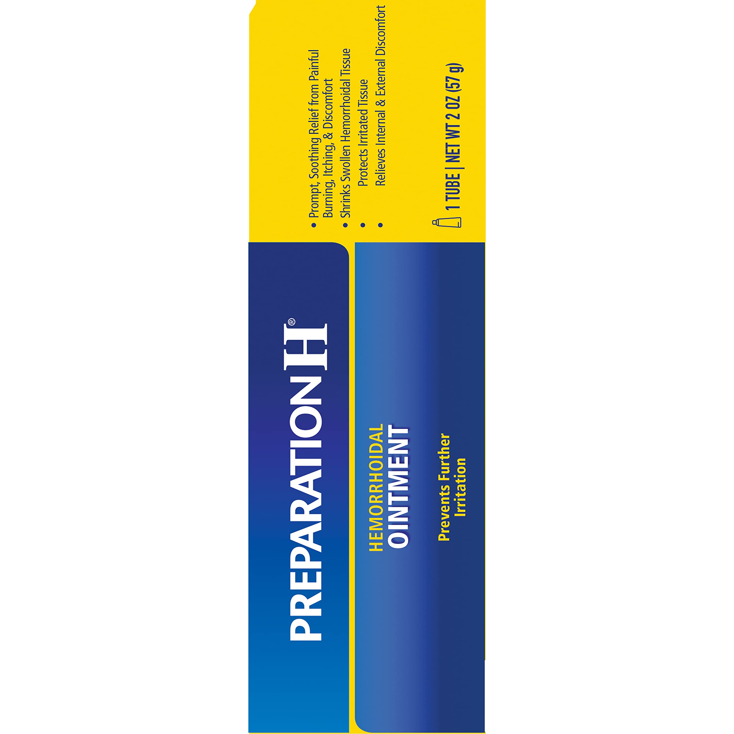 Preparation H Hemorrhoid Symptom Treatment Ointment, Itching, Burning & Discomfort Relief, Tube (2.0 Ounce)