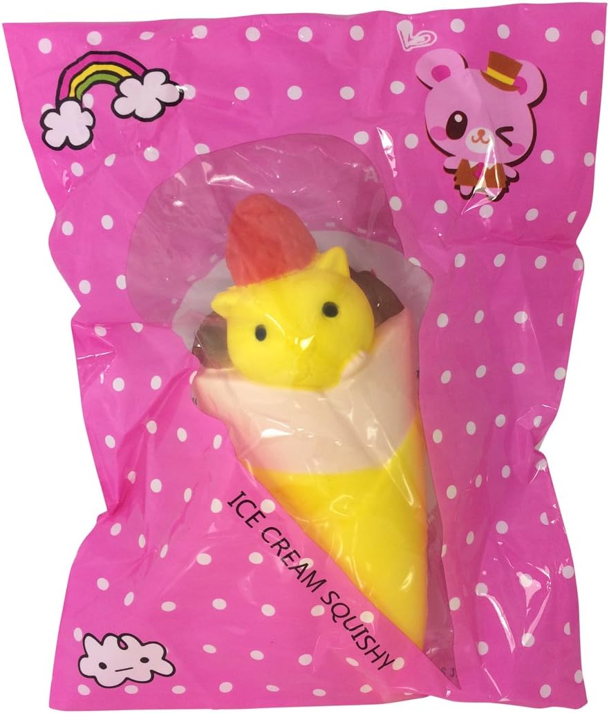 Squishy & Slow Rise Hamster Ice Cream Cone + BONUS Random Jenna Lyn Squishy!