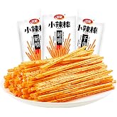 Spicy Strips - Spicy Gluten Latiao, Chinese Special Casual Snack Food, Made From Wheat/Chili/Spice, Low Sugar and Low Calories, Best Vegan, 50g (Pack of 3)