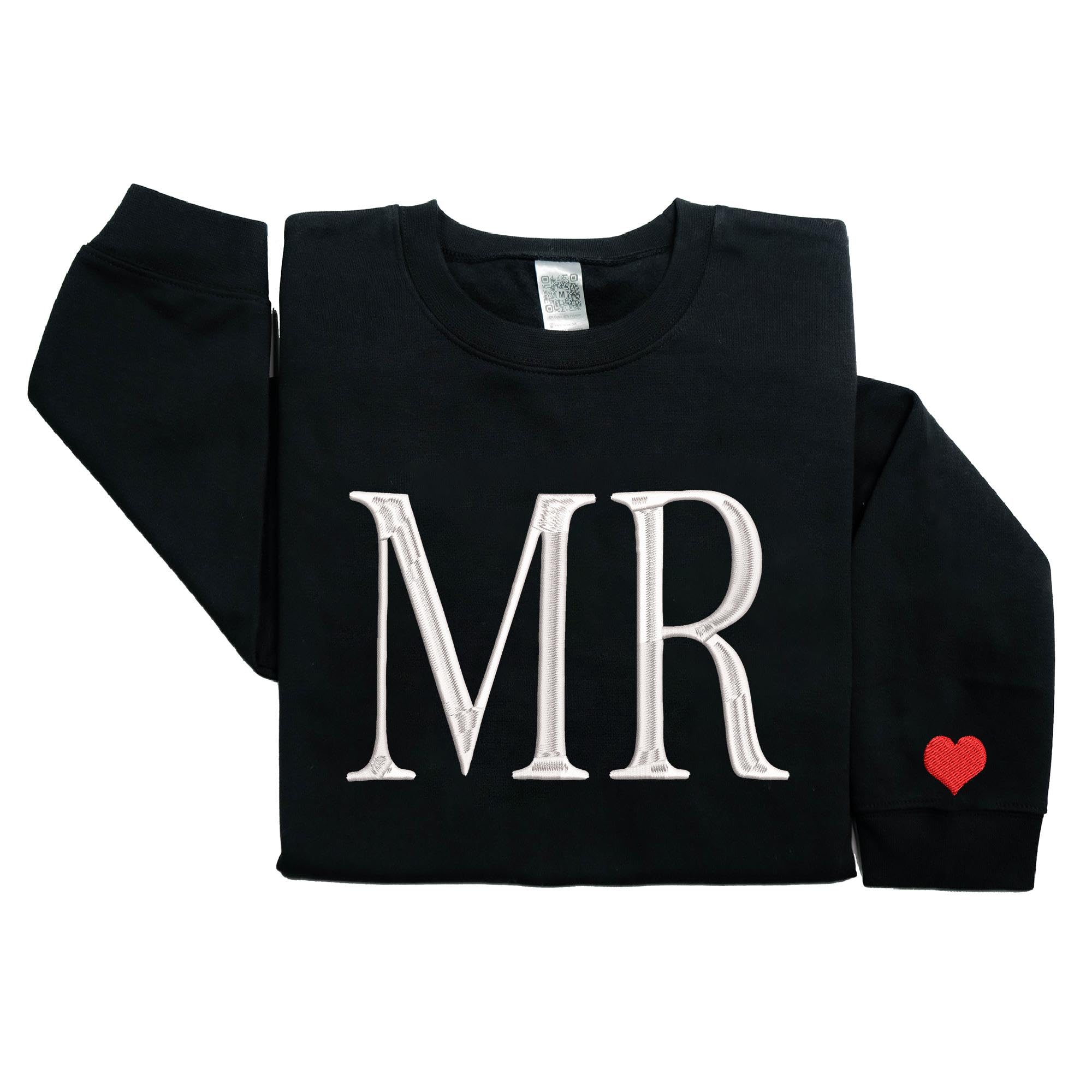 Photo 1 of Regamor Custom Embroidered Matching Couple Sweatshirt Mrs and Mr Sweatshirt for Women Gift Christmas Valentine Day 1235