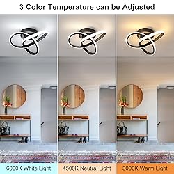 DAXGD Modern LED Ceiling Light 19W Spiral Design
