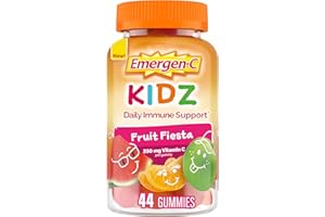 Emergen-C Kidz Daily Immune Support Dietary Supplements, Flavored Gummies with Vitamin C and B Vitamins, Fruit Fiesta Flavored Gummies, Back to School Essentials - 44 Count