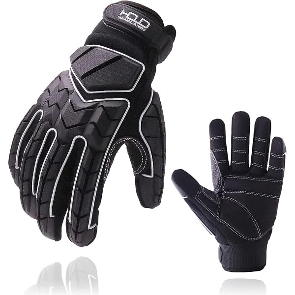Amazon.com: Anti-Vibration Gloves, Leather, L,PR : Tools & Home Improvement