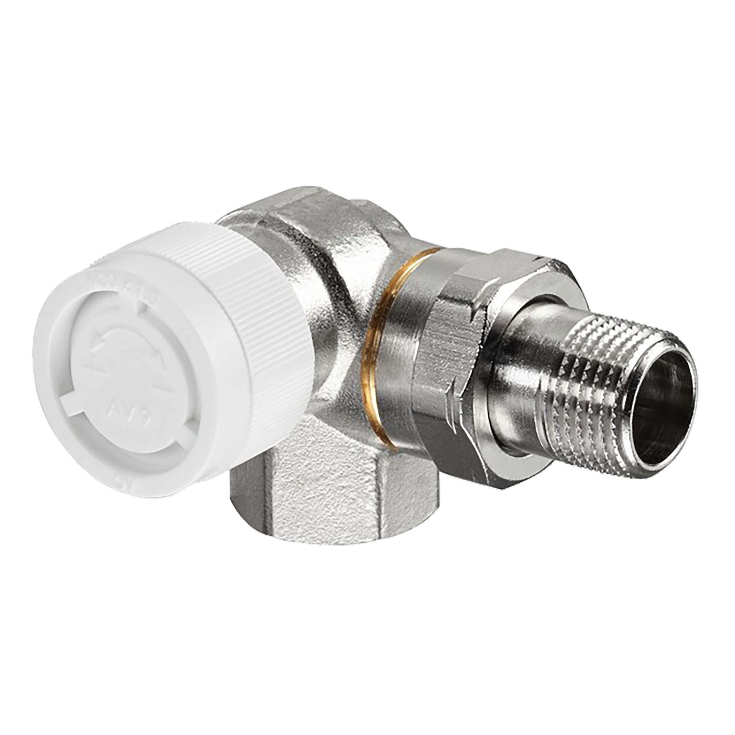 Oventrop Thermostatic valve series AV 9 DN 15, PN 10, angle left angle lower part of the valve