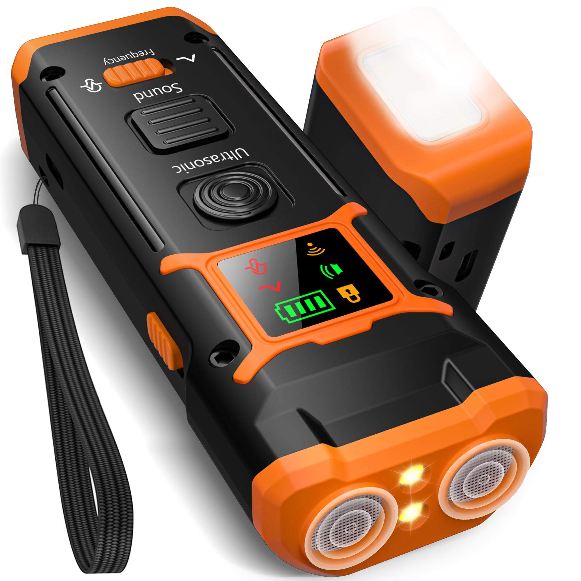 2025 Ultrasonic Anti Bark Device for Dogs UK | 5-in-1 Smart Chip with 10m Range | 3 Sonic Modes + Beep + LED Flashlight | Rechargeable & Waterproof | Stops Barking, Chewing | Small/Medium/Large Dogs