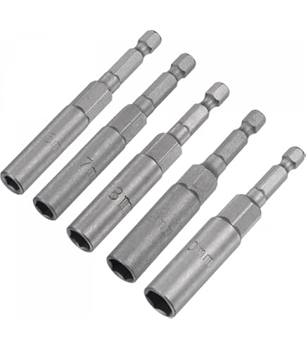 Llave De Vaso Para Puntas Hexagonales H7 – Accionamiento 3/8", Acero CR-MO Fosfatado, Para Llaves De Impacto O Trinquetes