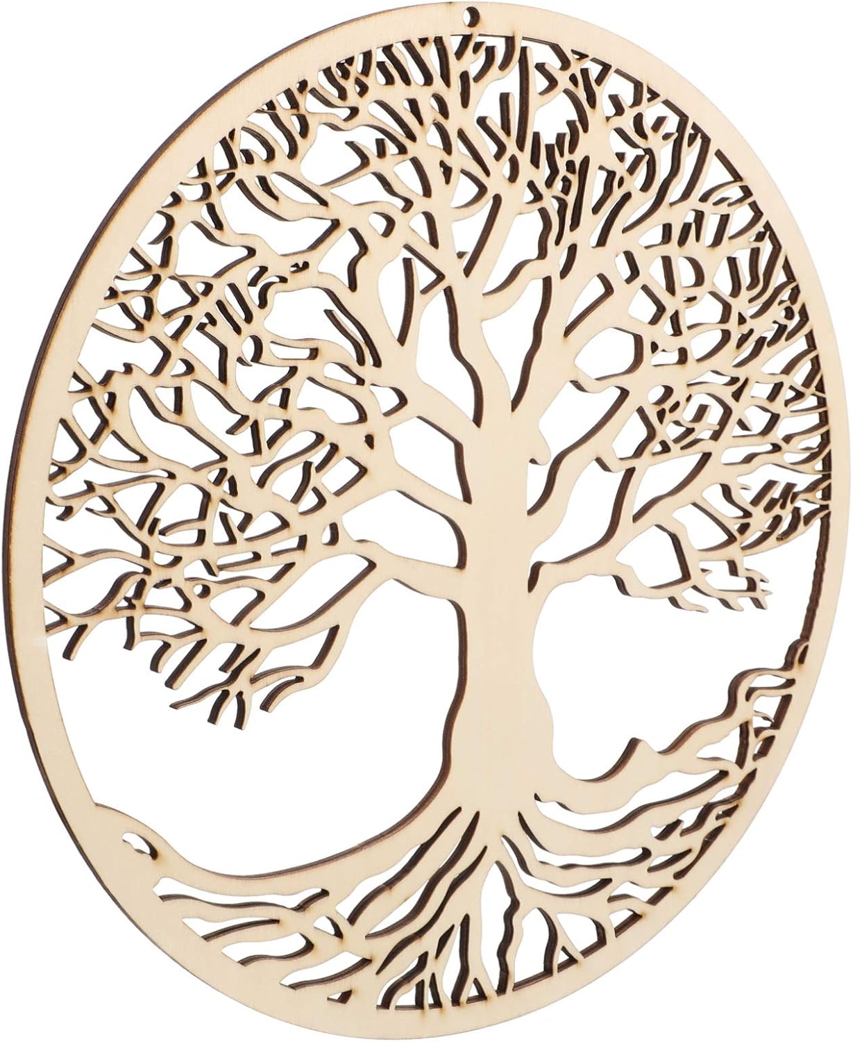 YARNOW Tree of Life Wall Decor Spiritual Wall Wooden Symbol Meditation Tree Wood Plaque Wall Hanging Sculpture for Home Office Decor