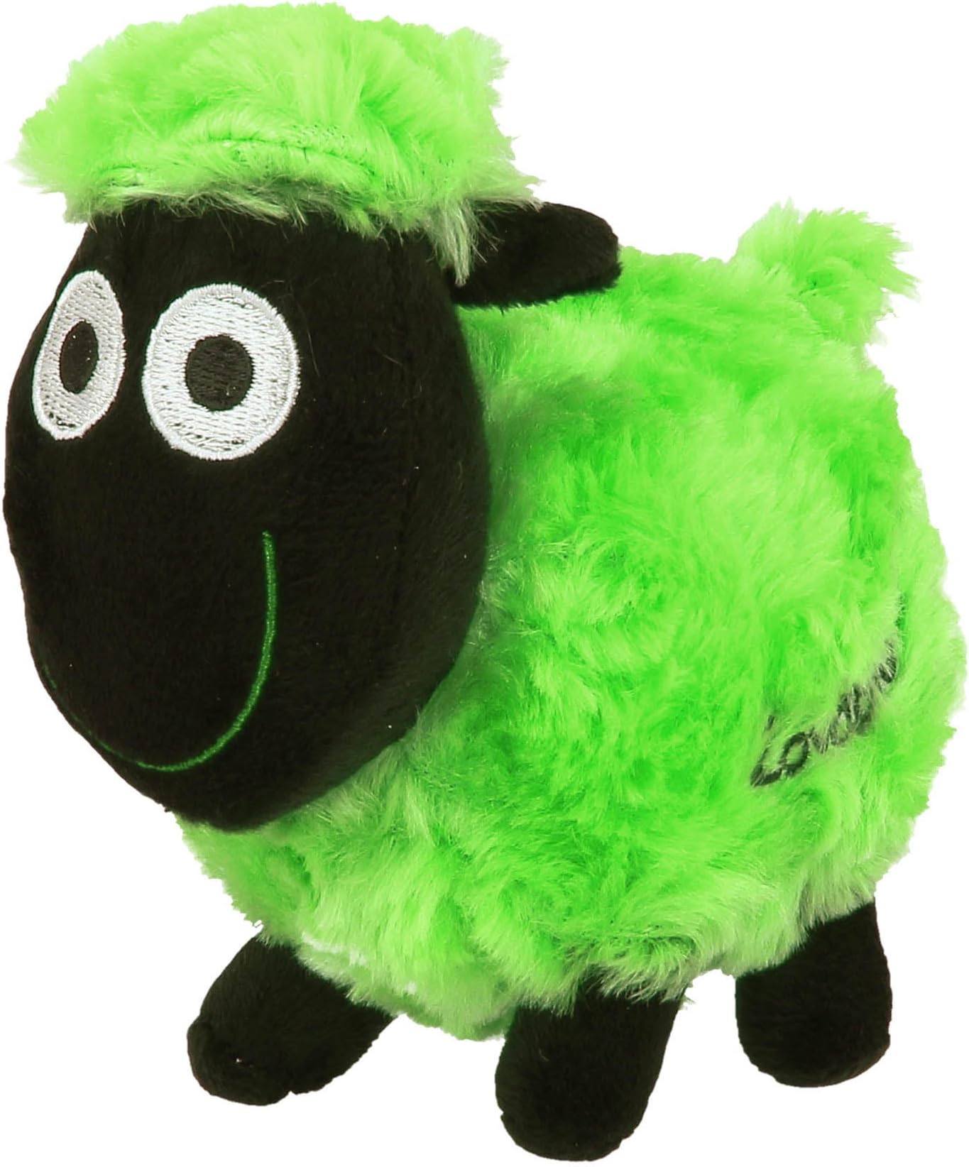 Wacky Woollies Small Sheep Soft Toy โ Queasy the Green Sheep