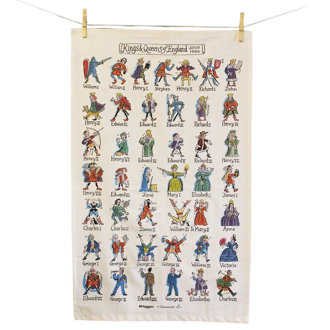 Mclaggan - Kings & Queens Tea Towel - TTPD01
