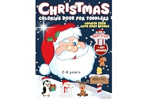 Coloring Book for Toddlers Christmas: 100 Fun Drawings with Easy Pictures - Scribble and Coloring Book for Kids