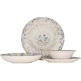 Bonna Dinnerware Set (Medium) - Luca Mosaic - 24 pieces - 6 Persons - Porcelain
