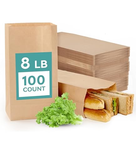 Bolsas De Papel Kraft Para Alimentos, # 1 - 3 1/2 X 2 3/8 X 6 7/8