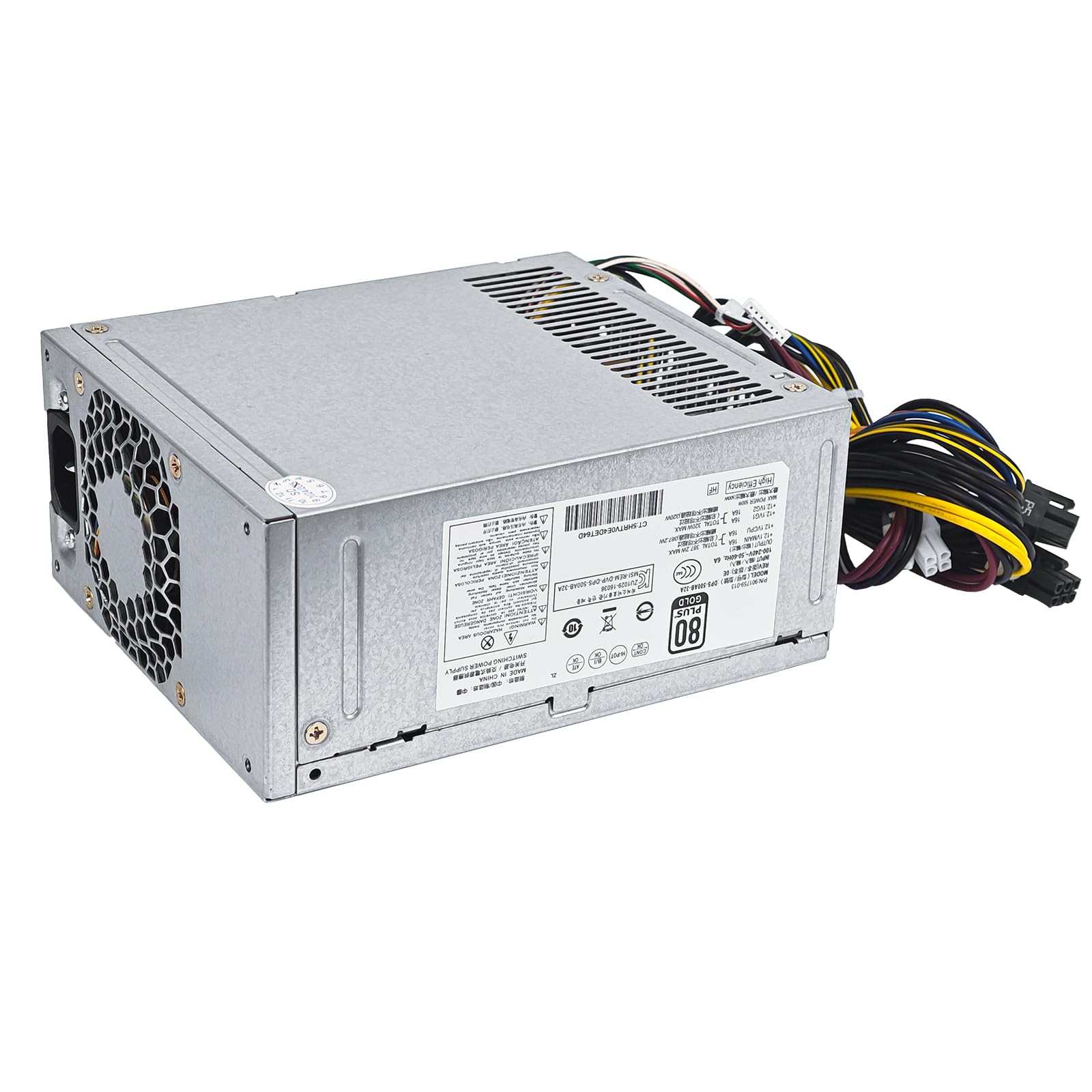 Photo 1 of Upgraded L05757-800 DPS-500AB-32 A 500W Power Supply PSU Compatible with HP EliteDesk Z2 G4 800 880 600 G3 G5 L05757-800 901759-013 DPS-500AB-36 A L07304-003 901759-001 Power Supply