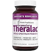 Master Supplements Granular Theralac - 1.05 oz - Multi-Strain Probiotic Powder for Optimal Gut Health - Great for Kids - Vegan, Gluten Free - 40 Servings