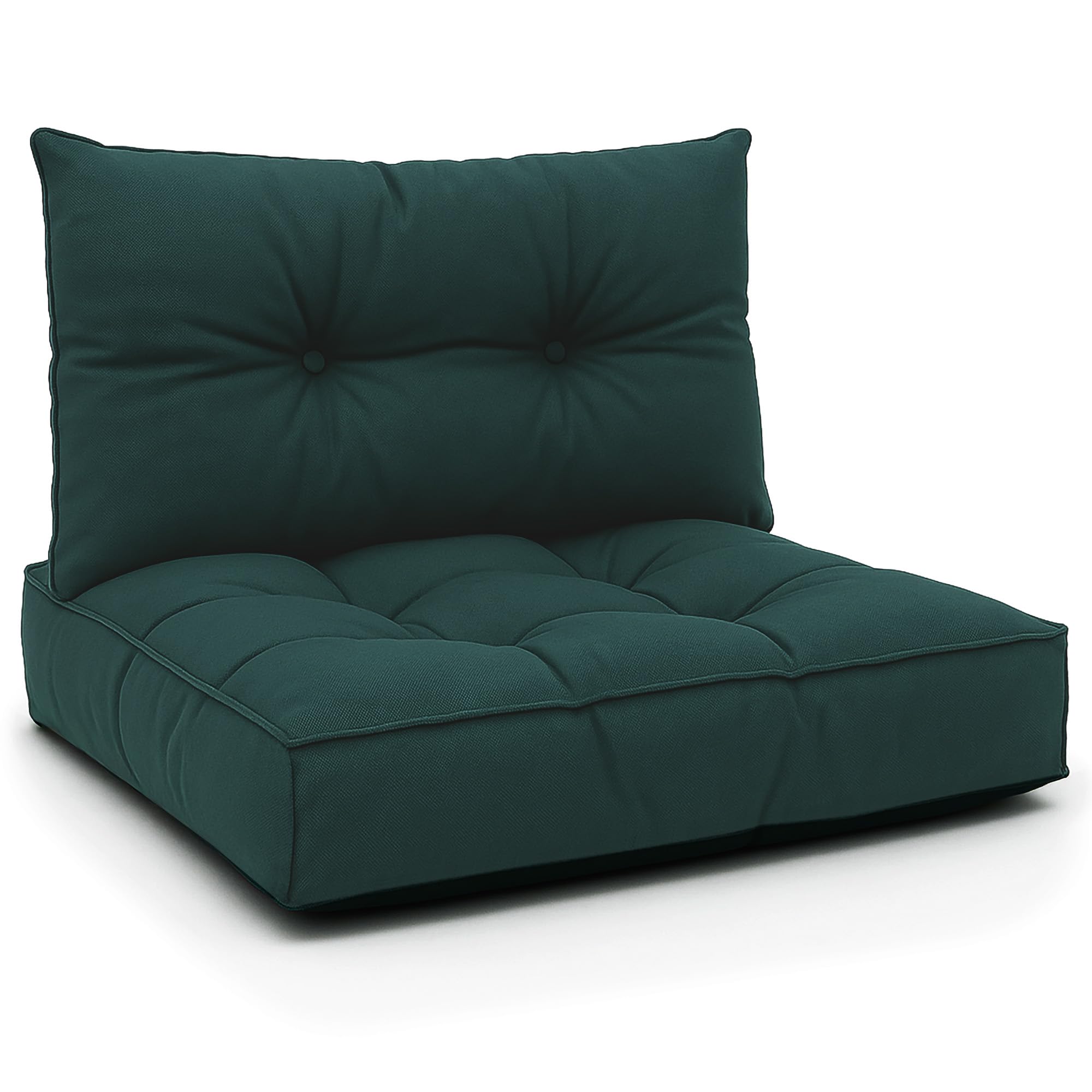 Amazinggirl Polster für Gartenmöbel Rückenkisse 40x70 cm - Lounge Kissen Outdoor Polster Balkon und Gartenmöbel-Kissen Loungekissen Gartenpolster Auflagen für Rattanmöbel Grün