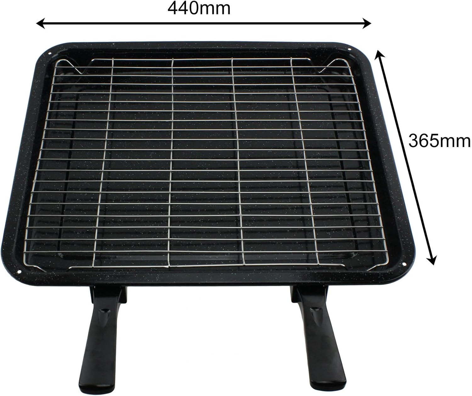 SPARES2GO Extra Large Grill Pan, Rack & Dual Detachable Handles for IKEA Oven Cookers Amazon.co