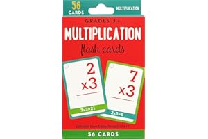 Multiplication Flash Cards (56 cards, Grades 3 and up)