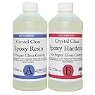 EPOXY RESIN CRYSTAL CLEAR 16 oz Kit. FOR SUPER GLOSS COATING AND TABLETOPS