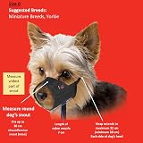 Mikki Dog Nylon Muzzle Size 0 Black - Soft Breathable Comfort Fit view 6