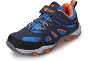 Eggseed Boys Hiking Shoes Kids Sneakers Outdoor Waterproof Athletic Running Slip Resistant Comfortable (Little/Big Kids)