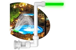 Awvlvwa Swimming Pool Waterfall Fountain Spray Swimming Pool Decor, Garden Sprinkle Outdoor Decor, Pool Aerator Backyard Decor for Above & In-ground Pools (Fluorescent Green)