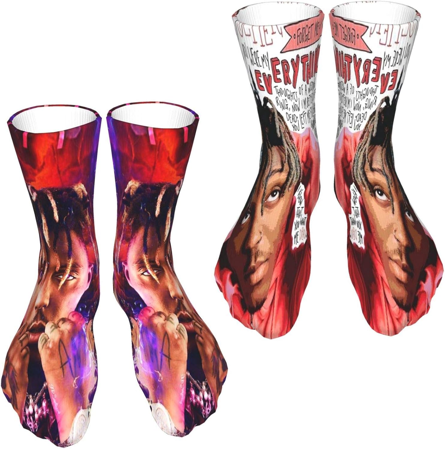 2 Pac Unisex Over The Calf Tube JuiceWrld Crew Socks