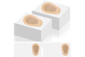 PANITAY 80 Pcs Adhesive Eye Patches, Disposable Eye Pads for Adults Latex Free Adhesive Bandages(3.3 x 2.3 Inch,Nude)