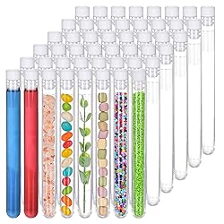 SUPERLELE 48 Pack Plastic Test Tubes with