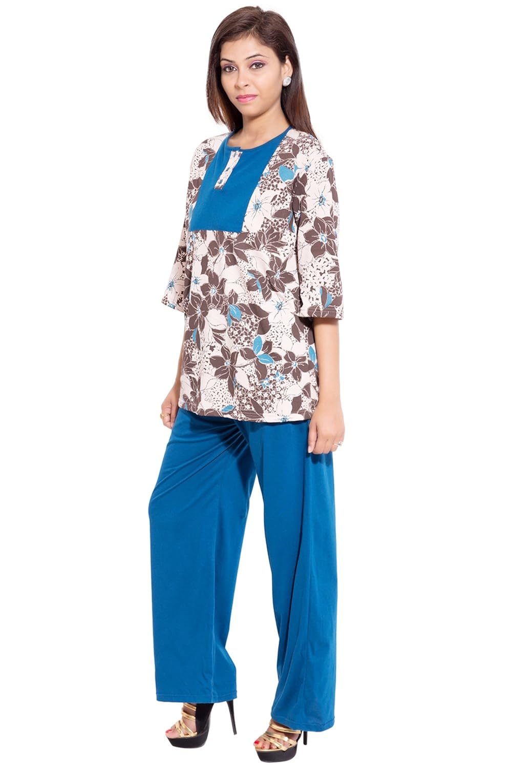 forever9teen women's hosiery night suit set_1ss16-0007/ns1-p